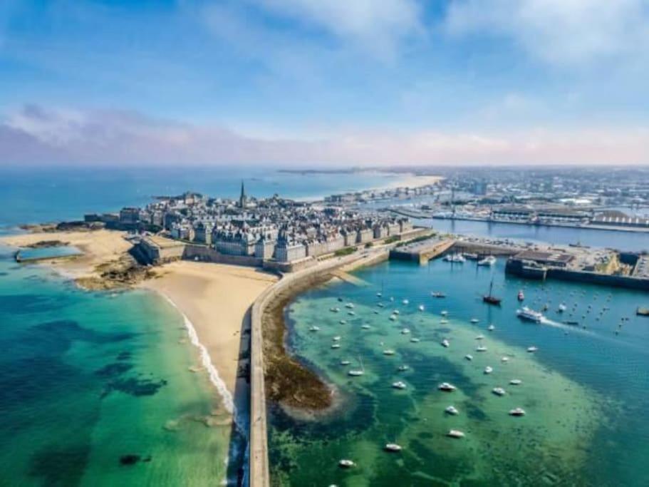 فيلا Maisonnette,100M Mer, Proche St Malo/Cancale, Wifi سان-بونوا-دي-أونديس المظهر الخارجي الصورة